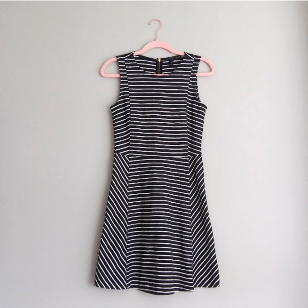 J. Crew Striped Skater Dress
